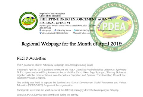 PDEA Regional Office VI .